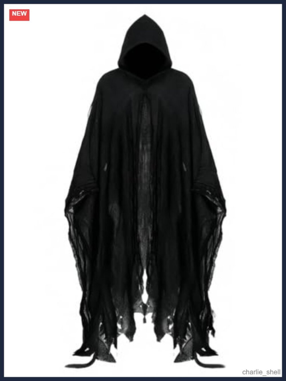 Unisex Adult Grim Reaper Hooded Cloak Halloween Costume Linen Cape Cosplay